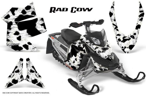 Ski-doo rev xp snowmobile sled creatorx graphics kit wrap decals rad cow w