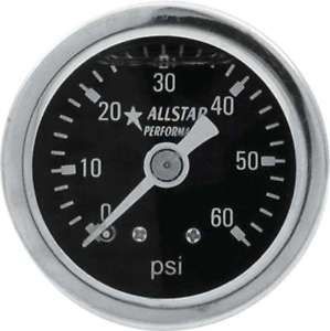 Allstar performance 1.5in gauge 0-60 psi liquid filled