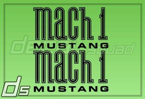 Mach 1 9" mustang decal replacement vinyl ford boss 302 fastback 827 1971-72