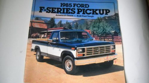 1985  ford f-series pickup truck brochure