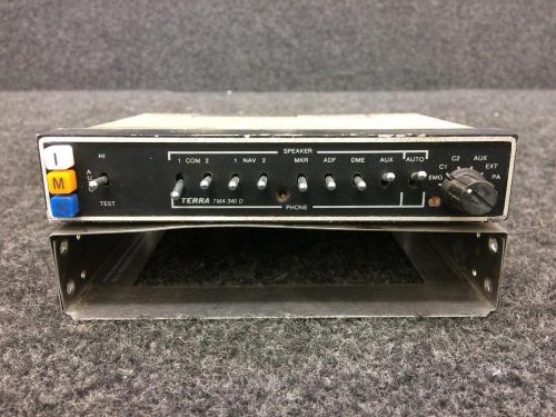 Terra corp audio panel w/ tray &amp; mod (volts: 14-28)  p/n 0900-0419-00  s/n 327