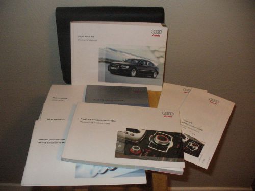 2006 06 audi a8 owners manual with case 206