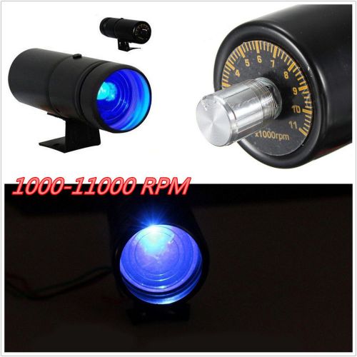 New adjustable autos 1000-11000 rpm tachometer tacho gauge meter blue led light