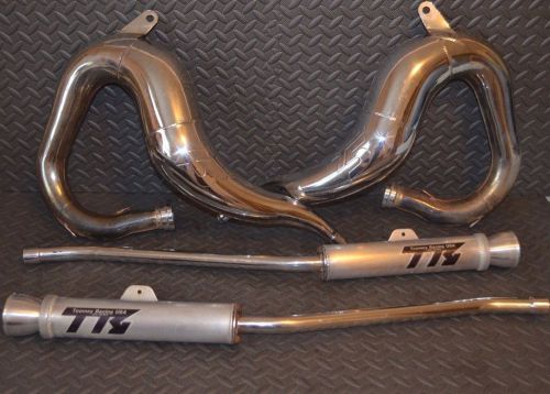 Banshee toomey t5 chrome inframe exhaust pipes with silencers and sparkies