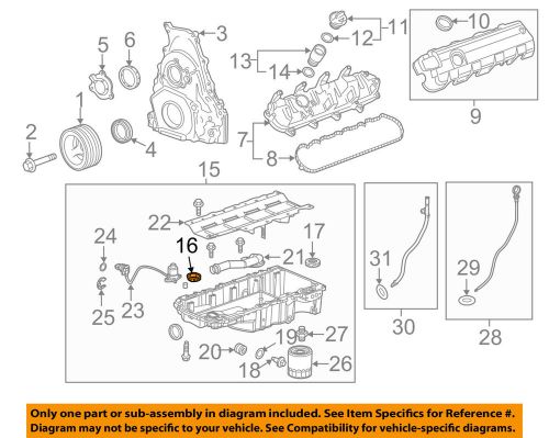 Chevrolet gm oem 14-16 corvette 6.2l-v8 engine-oil pan front seal 12622368