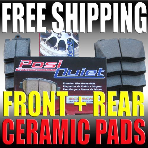 Dodge caravan, grand caravan awd 97-00 ceramic brake pads front &amp; rear