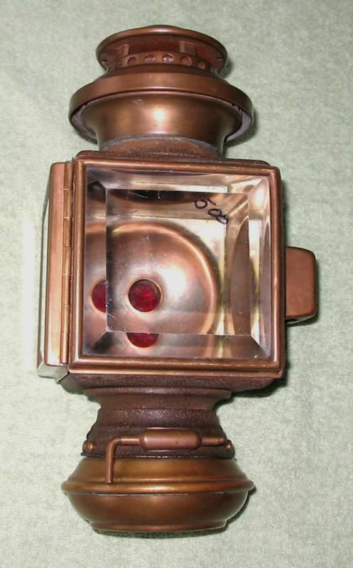 Brass auto oil side, cowl light, lamp - early 1900’s