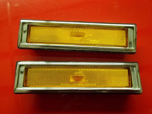 Nice pair front marker lights 1970 buick electra lesabre wildcat 70 estate wagon