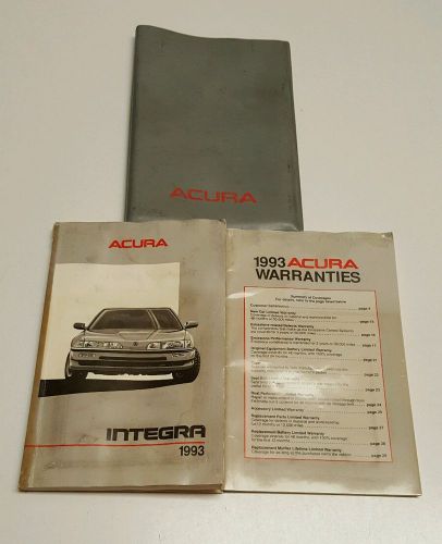1993 acura integra owner manual v4 1.8l 1.7l sedan hatchback rs gs gs-r ls speci