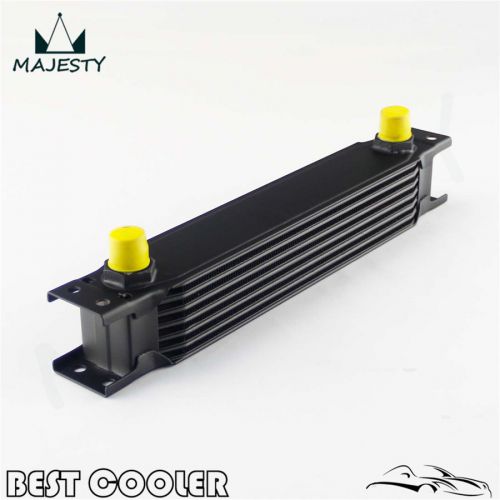 7 row 8an universal engine transmission oil cooler 3/4&#034;unf16 an-8 black