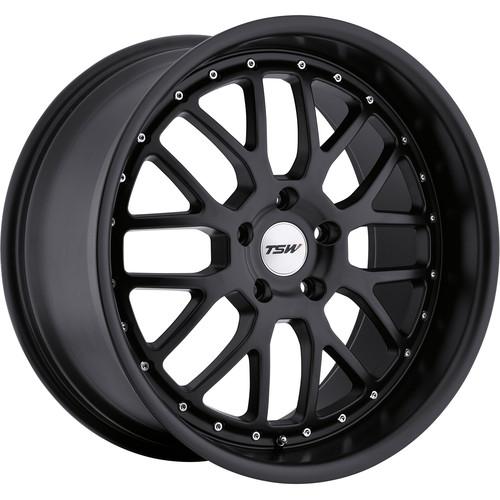 19x8 matte black tsw valencia wheels 5x4.5 +40 daewoo leganza