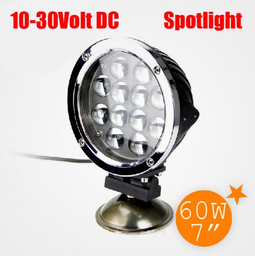 Refit 10-30v dc 60w 7&#034; spotlight car dome led light travel jeep spotlight $