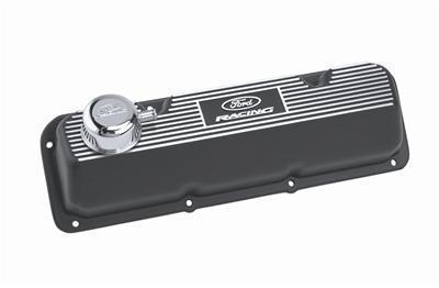 Ford racing aluminum valve covers m-6582-a341r ford 351c black wrinkle