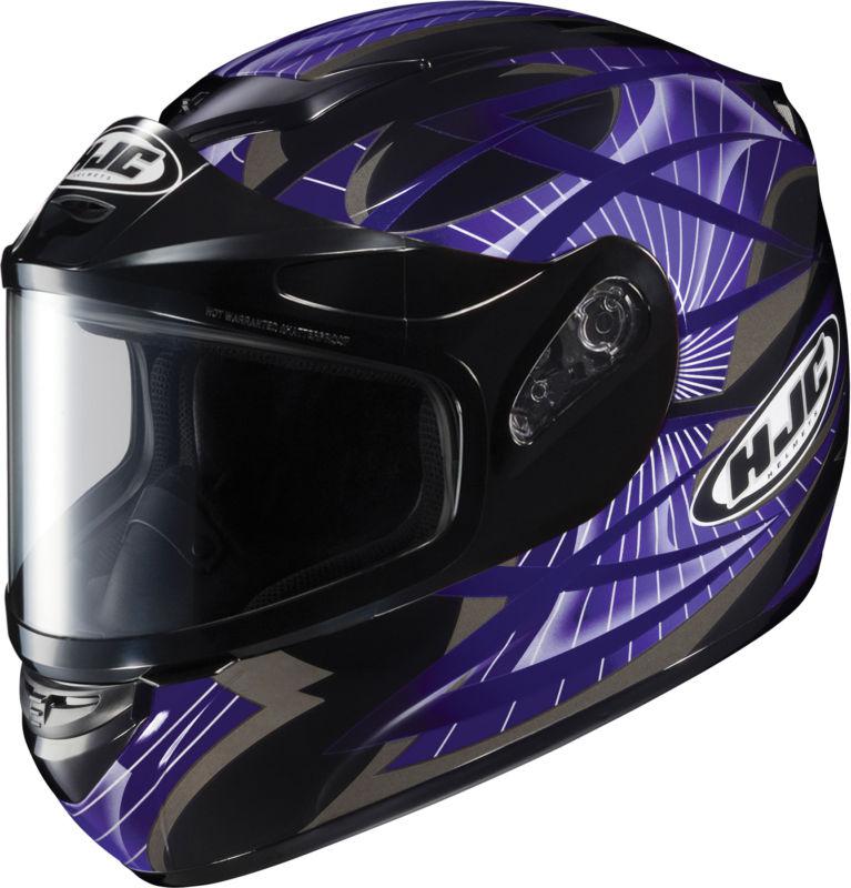 Hjc cs-r2 storm full face snowmobile helmet purple size x-small