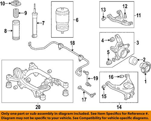 Land rover oem rgd500180 suspension control arm/alignment camber/toe