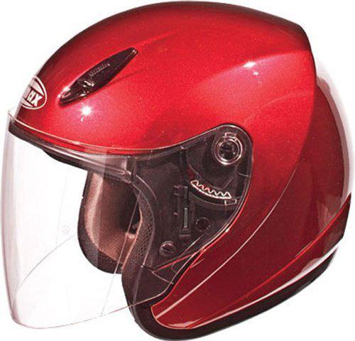Gmax gm17 spc open face helmet candy red xs/x-small