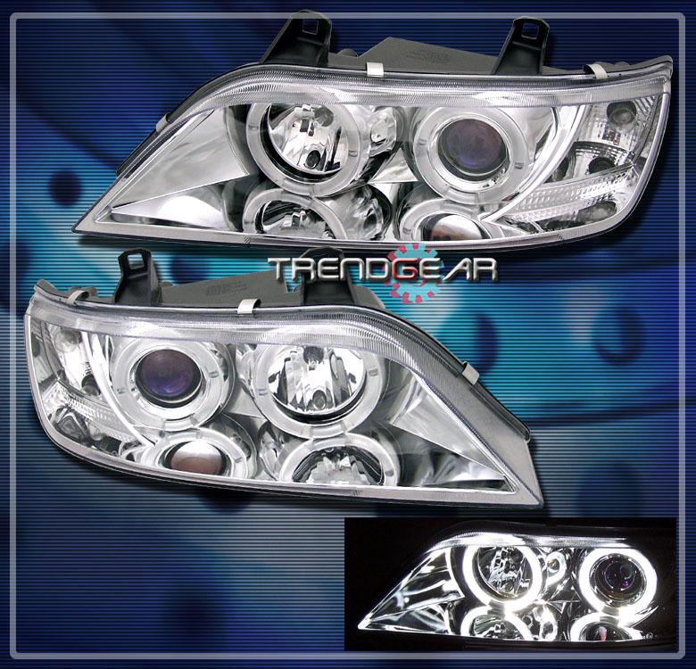 96-02 bmw z3 halo projector headlight lamp clear 97 98 99 00 01 m roadster coupe