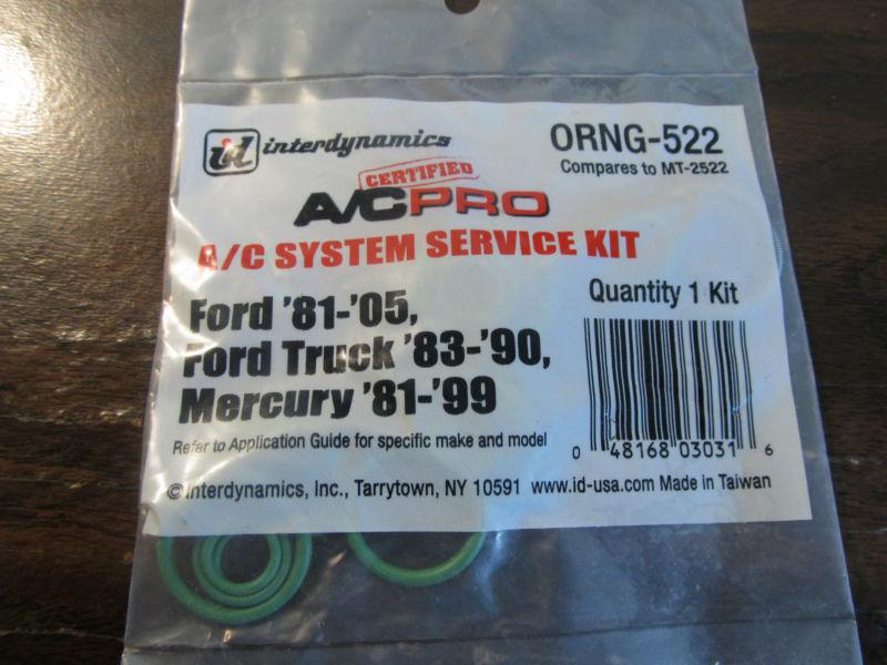 A/c service kit - ford 81-05. ford truck 83-90, mercury 81-98 - same as mt-2522