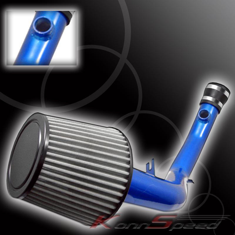 99-05 volkswagen jetta iv/ golf vr6 blue cold air intake racing system+filter