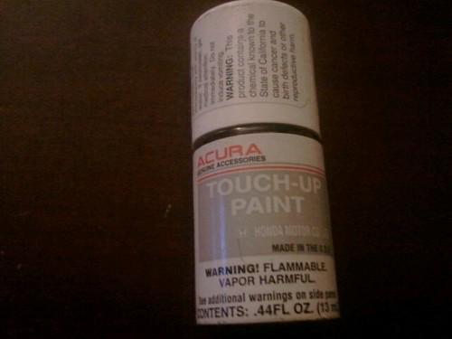 (1) acura oem bottle of touch-up paint