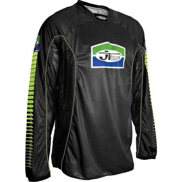 Black/green m jt racing pro-tour vented jersey