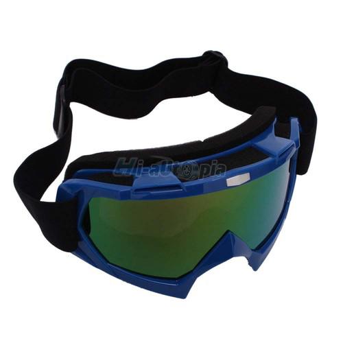 New windproof motorcycle helmet goggles colorful lens glasses blue 1198