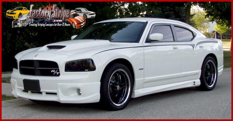 Dodge charger side spears decals kit factory stripe 2006-2010