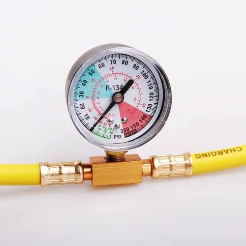 Safety hose recharge measuring kit ac r134a gauge motors car parts length 13cm