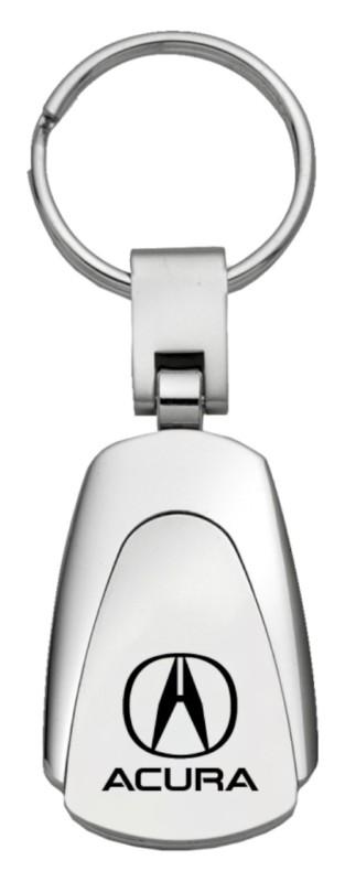 Acura chrome teardrop keychain / key fob engraved in usa genuine