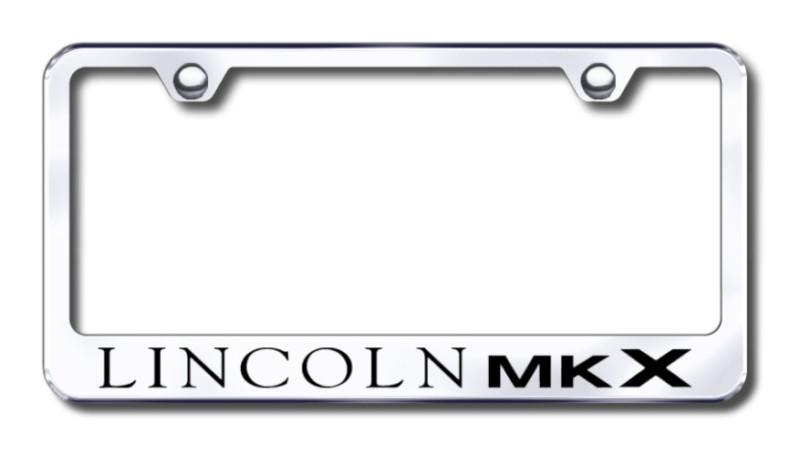 Ford mkx  engraved chrome license plate frame -metal made in usa genuine