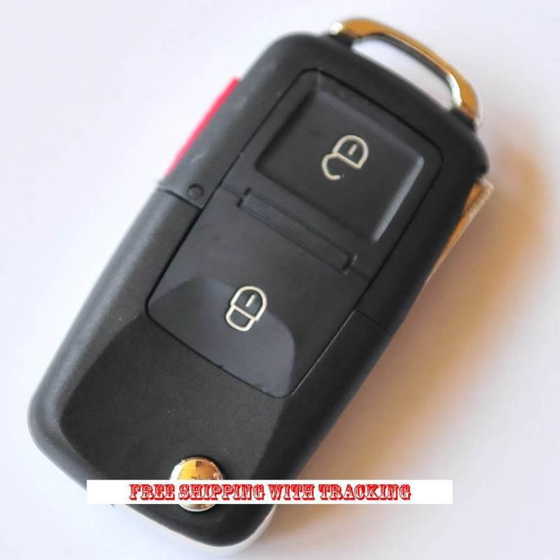 New complete remote flip key with chip ford mercury 3 button fob uncut key fr3f