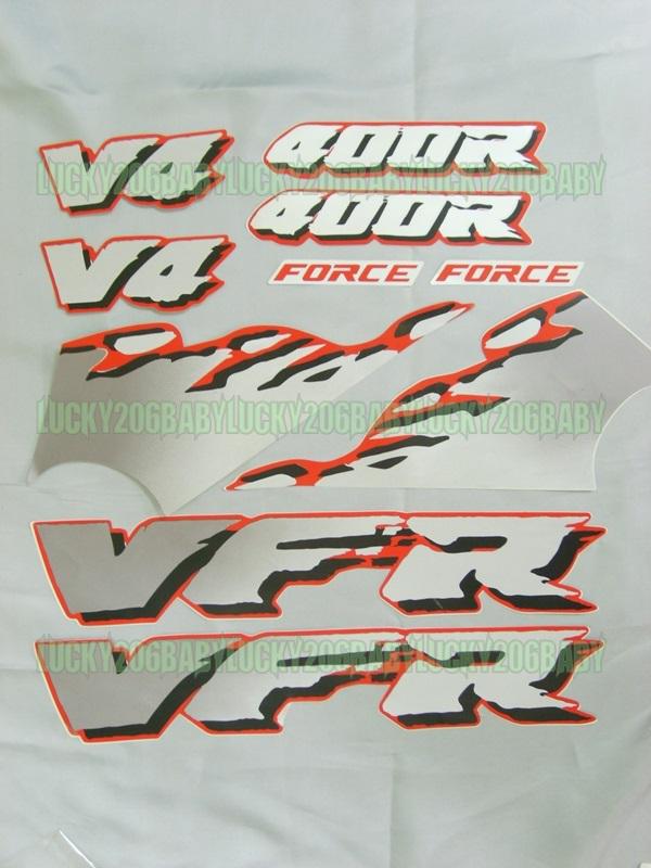 Sticker for vfr400 vfr v4 nc30 400r 750 800 force fairing silver 7d sl02