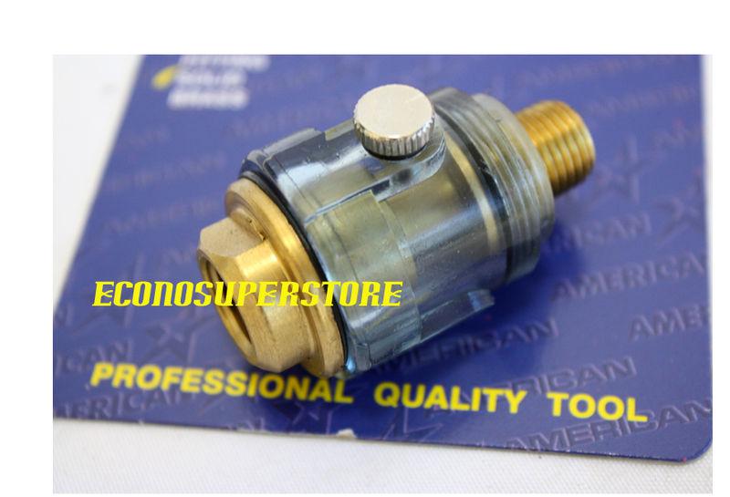Mini in-line oiler lubricator oil for air tools solid brass air line oiler 1/4"