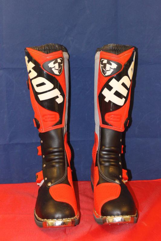 Thor motocross boots size 12  - (9404)t