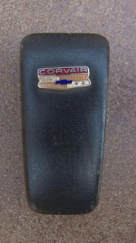 Chevrolet corvair coffin style key case with corvair emblem~badge~2 keys