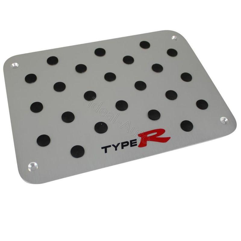 New aluminum car non-slip floor carpet mat pad pedal plate for typer 