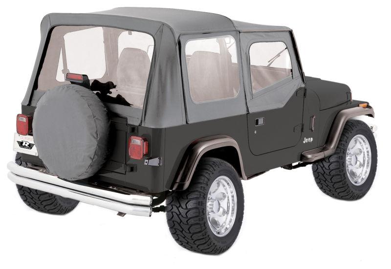 88 89 90 91 92 1993 1994 95 gray new jeep wrangler soft top + upper skins