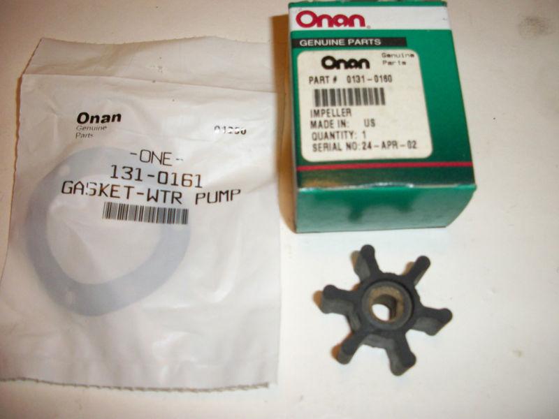 New genuine onan pump impeller 131-0160 ser 991535509 / gasket 131-0161  01250