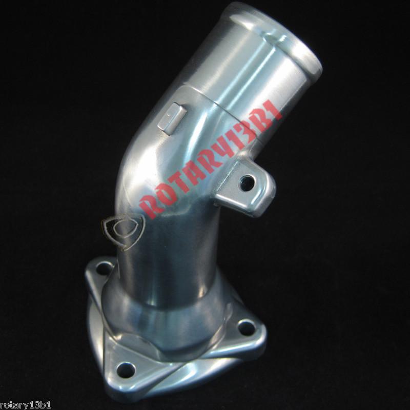 100% polished aluminum 1989-1992 mazda rx-7 thermostat coolant elbow neck s5 13b