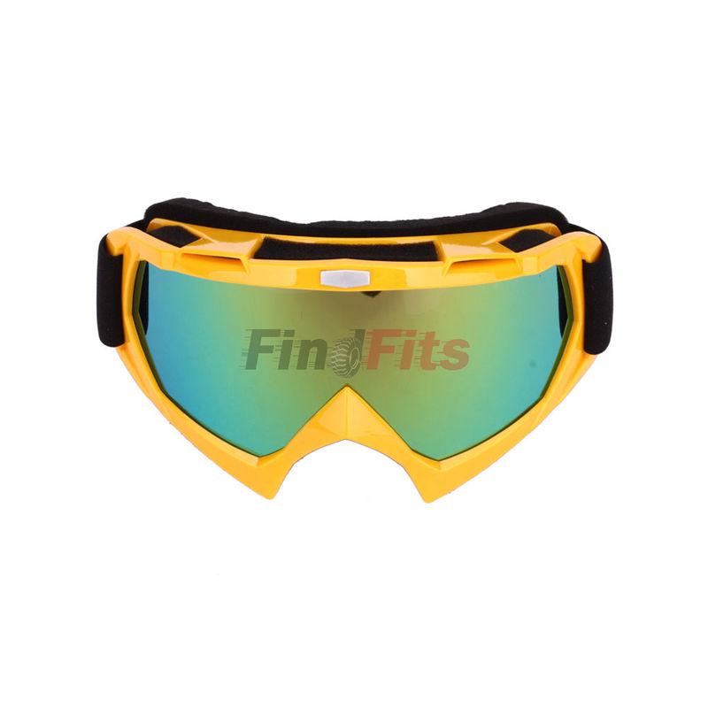 New frame one colorful len motorcycle goggle helmet glasses yellow