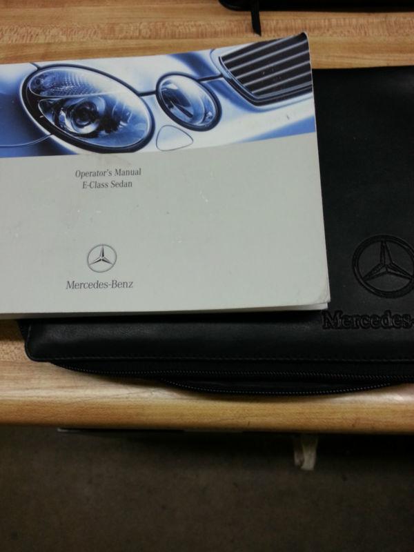 2006 mercedes e350 owners manual packet, leather case