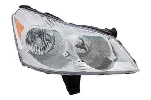 Replace gm2503330 - 09-12 chevy traverse front rh headlight assembly