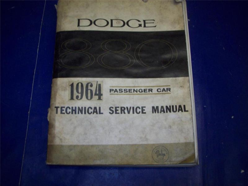 1964 64 dodge 880 factory shop service manual #2