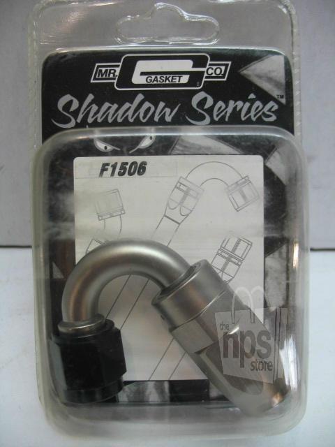 Mr. gasket co. f1506 shadow series 150deg swivel seal hose fitting -6an new