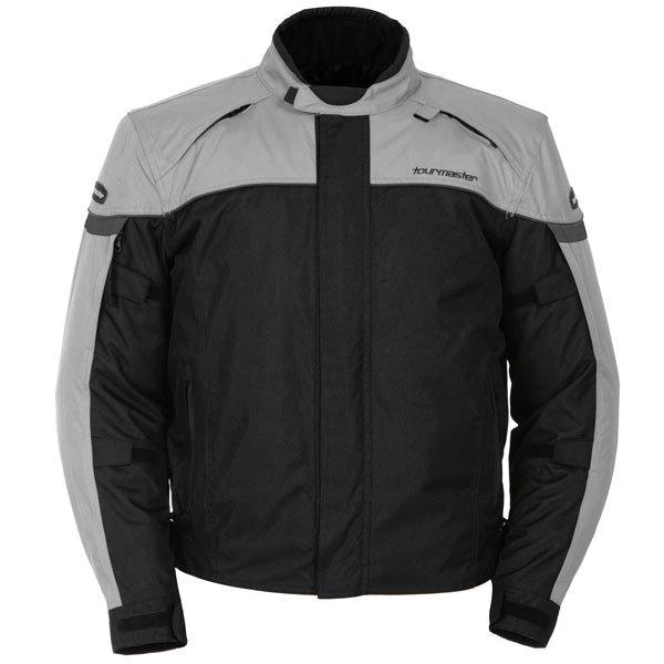 Tourmaster jett 3 silver small textile motorcycle street riding jacket sml sm
