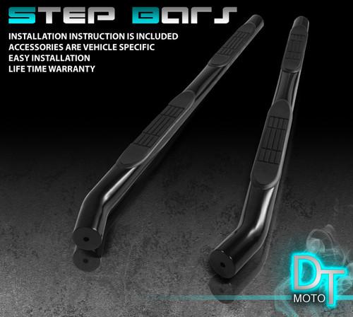 02-06 envoy 02-09 trailblazer 3" side step nerf bar running board black coated