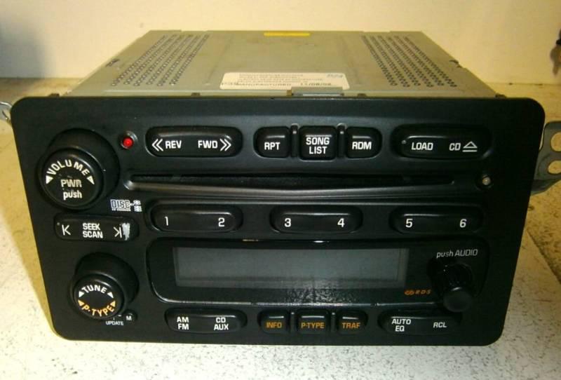 Pontiac vibe am fm radio 6 disc cd player  --  part number 12207139