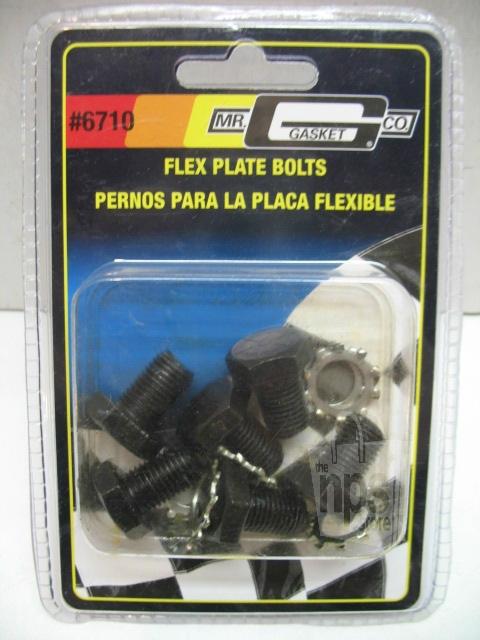 Mr. gasket co. 6710 flexplate bolt set 7/16in-20 11/16in underhead new