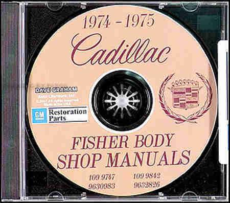 1974-1975 cadillac repair shop manual cd deville calais eldorado fleetwood 