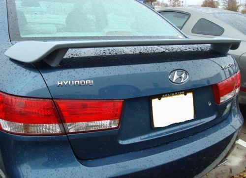 Fits 06-10 Hyundai Sonata Custom Spoiler Wing Primer Un-painted